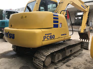 KOMATSU PC60-7 Second Hand Excavators 450mm Track Shoes Size Blade Available A/C