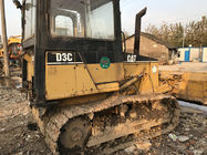 Enclosed Cabin Used Small Bulldozers CAT D3C XL 6 Way Blade Powershift Transmission